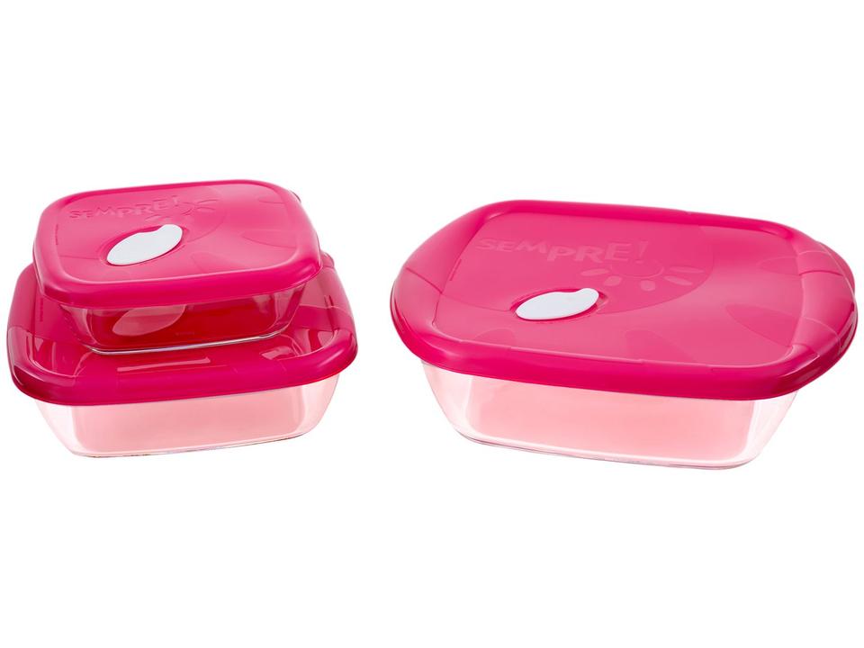 Conjunto de Assadeiras de Vidro Sempre - 2