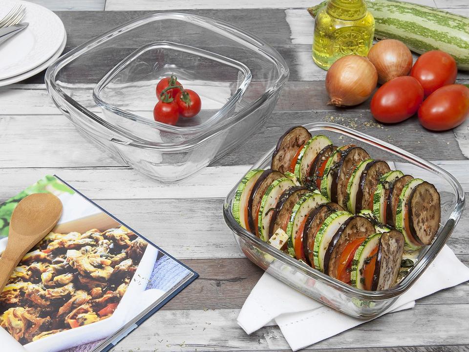 Conjunto de Assadeiras de Vidro Sempre - 1