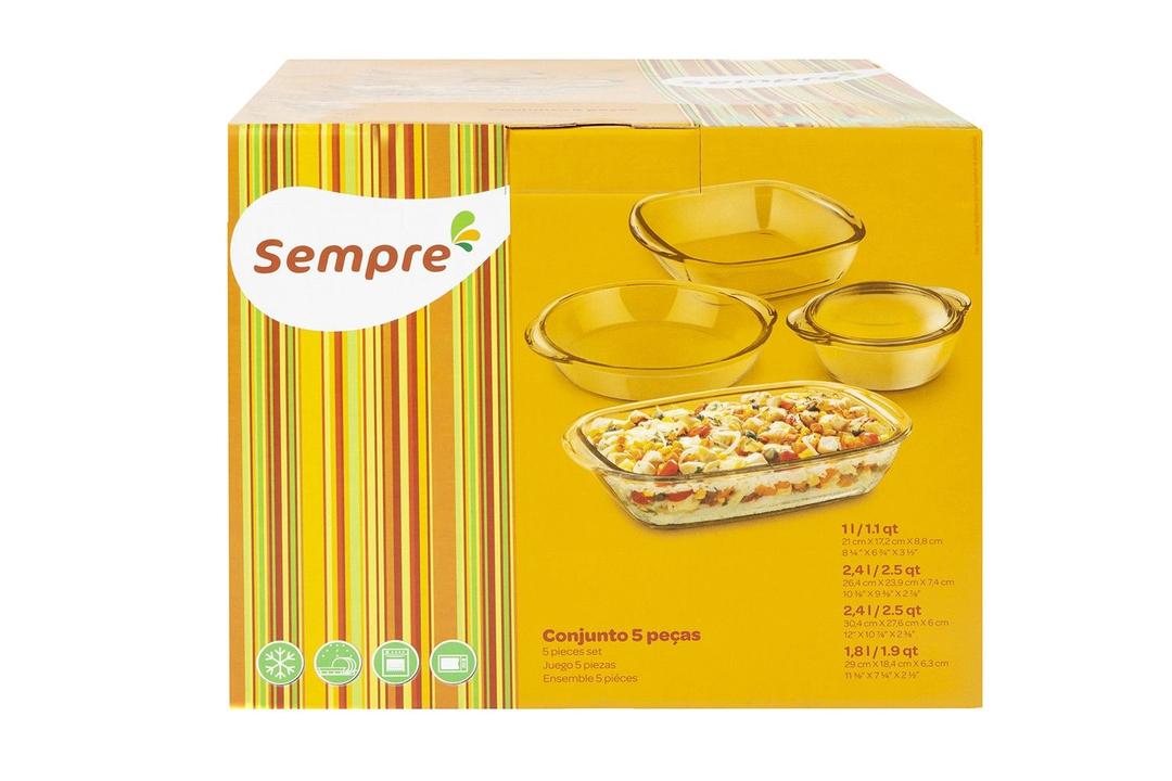 Conjunto de Assadeiras Sempre Quadrada - 6