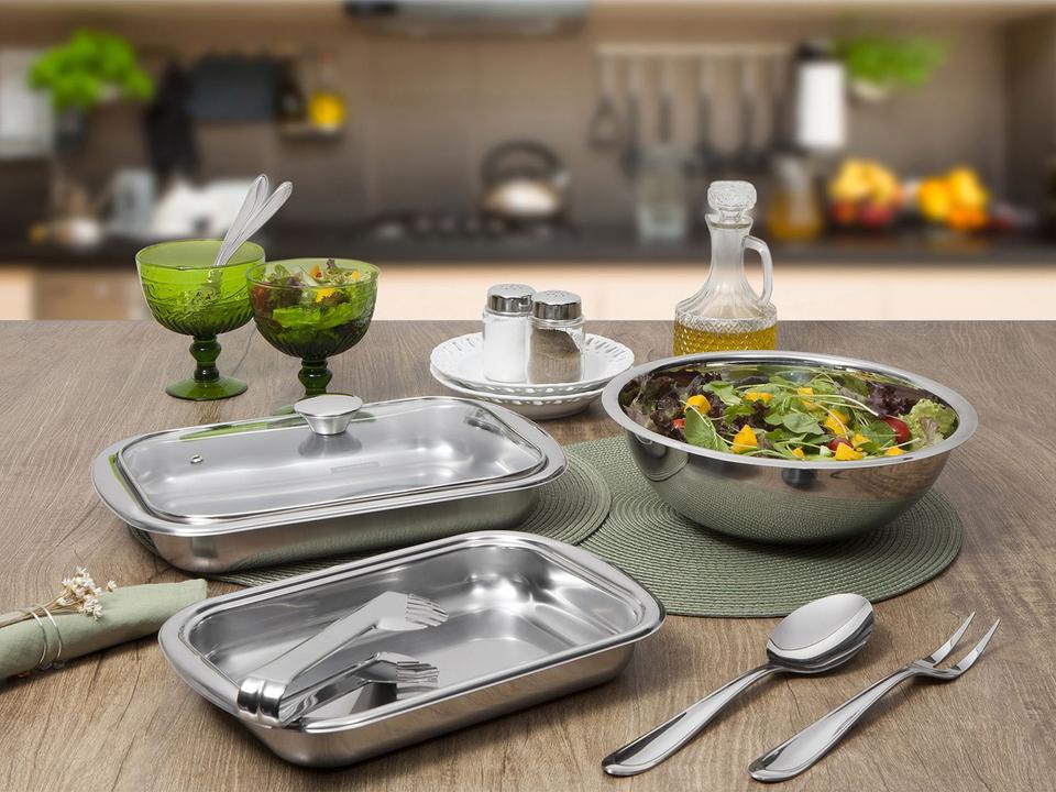 Conjunto de Baixelas Tramontina Inox 6 Peças - 1