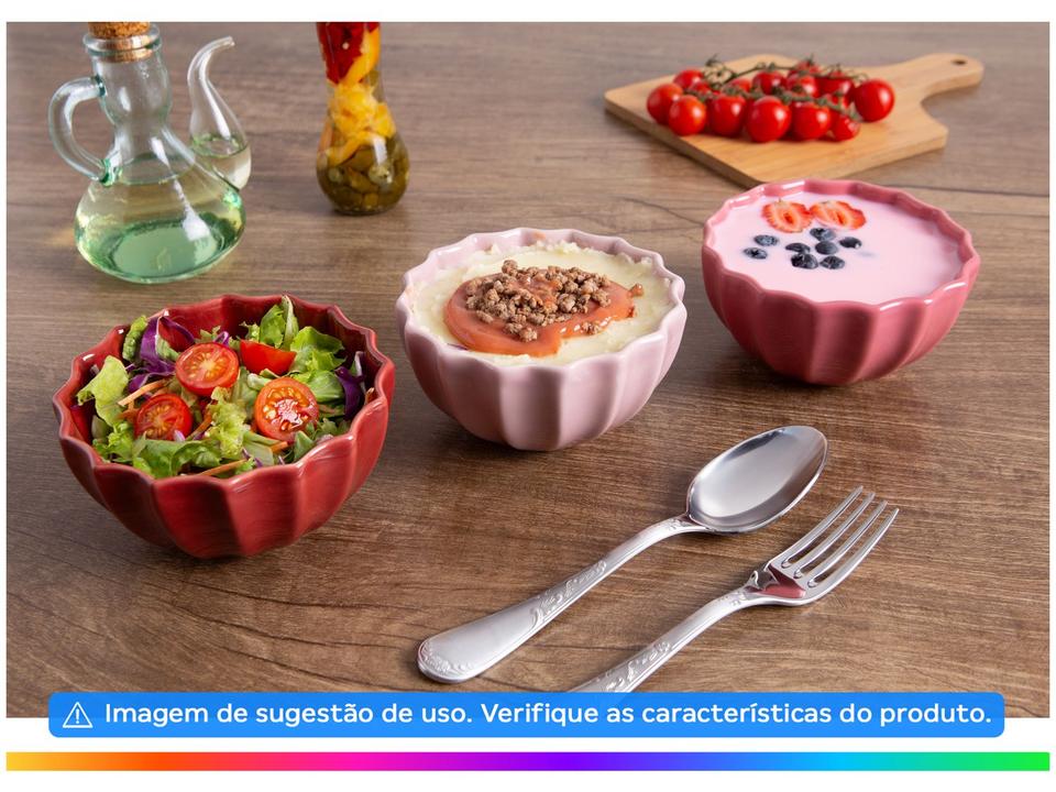 Conjunto de Bowls de Cerâmica Scalla 420ml 3 Peças - 1