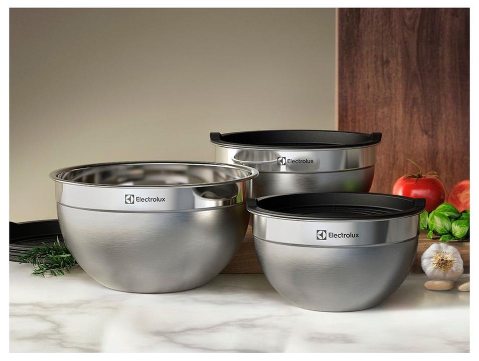 Conjunto de Bowls e Medidores de Inox 3 Peças Electrolux Multiuso 41049099 - 3