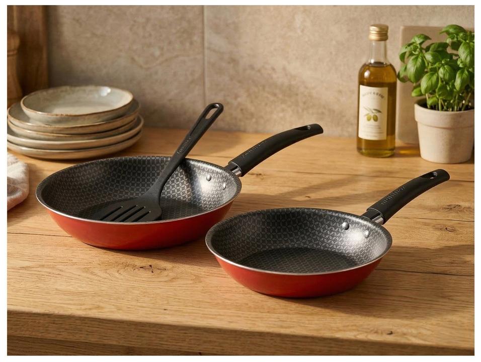 Conjunto de Frigideiras Antiaderente Multiflon Essencial Vermelho 3 Peças - 2