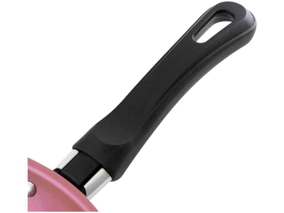 Conjunto de Frigideiras Antiaderente Tramontina de Alumínio Linz Rosa 3 Peças - 6