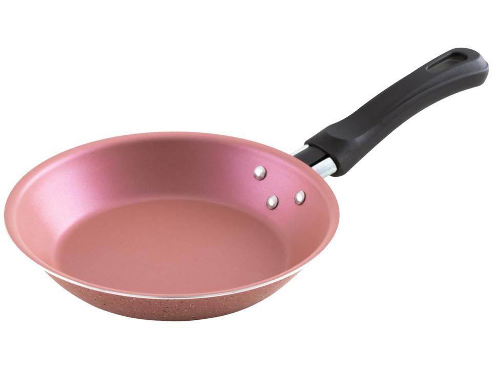 Conjunto de Frigideiras Antiaderente Tramontina de Alumínio Linz Rosa 3 Peças - 4