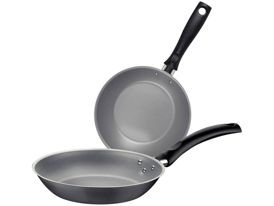 Conjunto de Frigideiras Antiaderente Tramontina de Alumínio Turim Cinza 2 Peças - 3