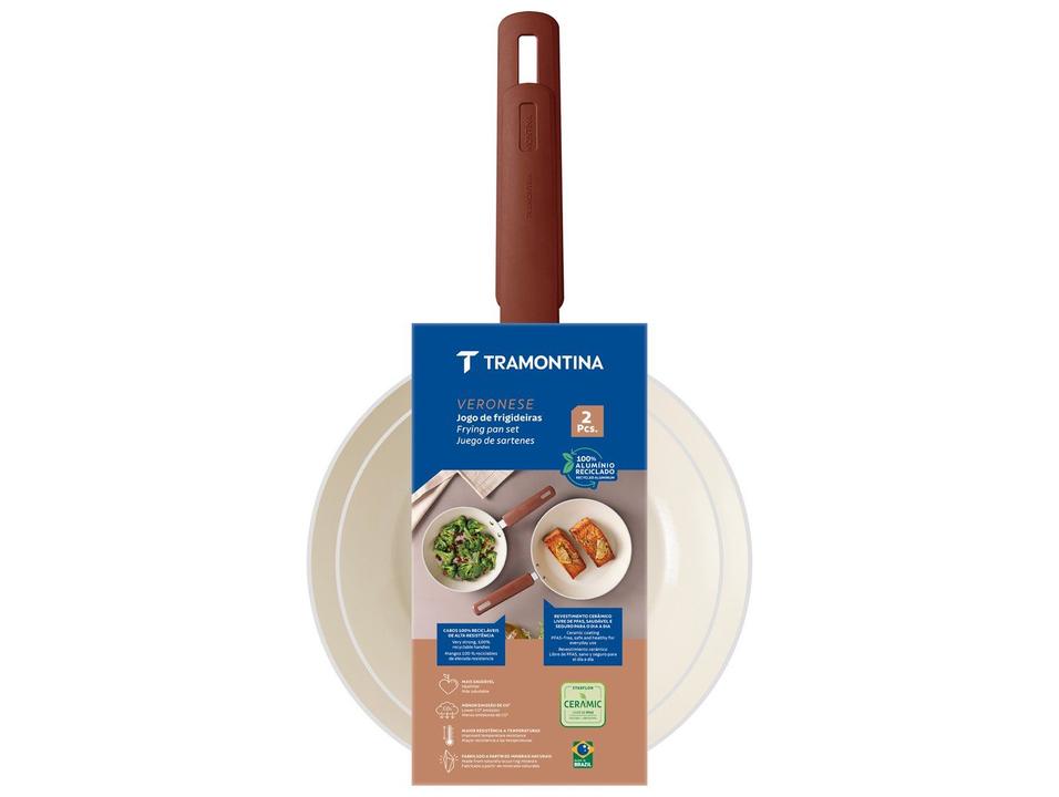 Conjunto de Frigideiras Tramontina Veronese Argila 2 Peças - 10