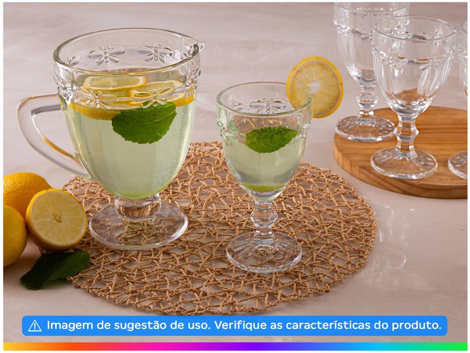 Conjunto de Jarra 1,1L e Copos 330ml de Vidro Haus Libélula Empire 7 Peças - 1