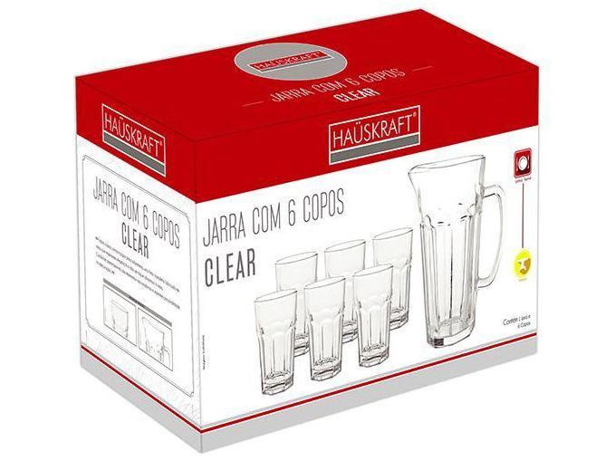 Conjunto de Jarra 1L e Copos 300ml de Vidro - 1