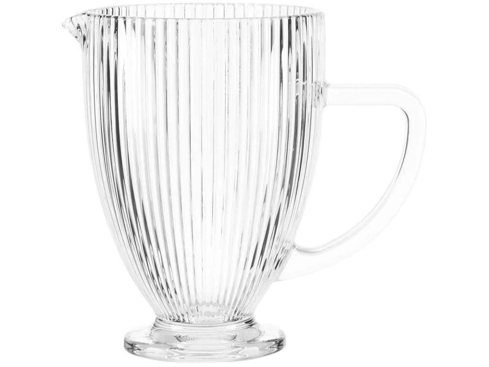 Conjunto de Jarra 1L e Taças 350ml de Vidro Haus Concept Canelado 7 Peças - 6