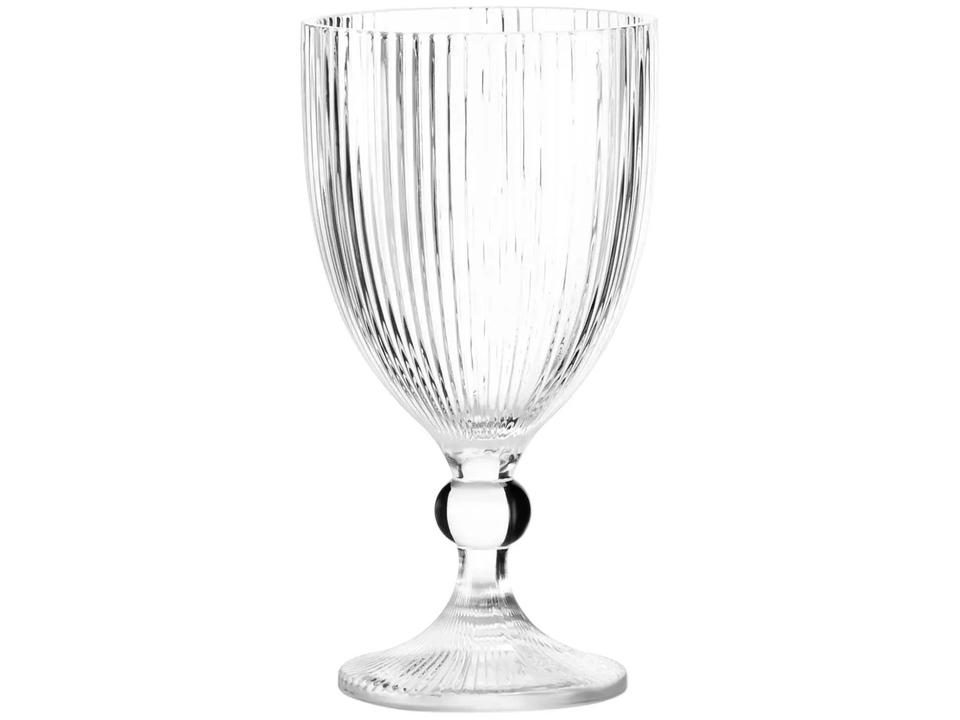 Conjunto de Jarra 1L e Taças 350ml de Vidro Haus Concept Canelado 7 Peças - 7