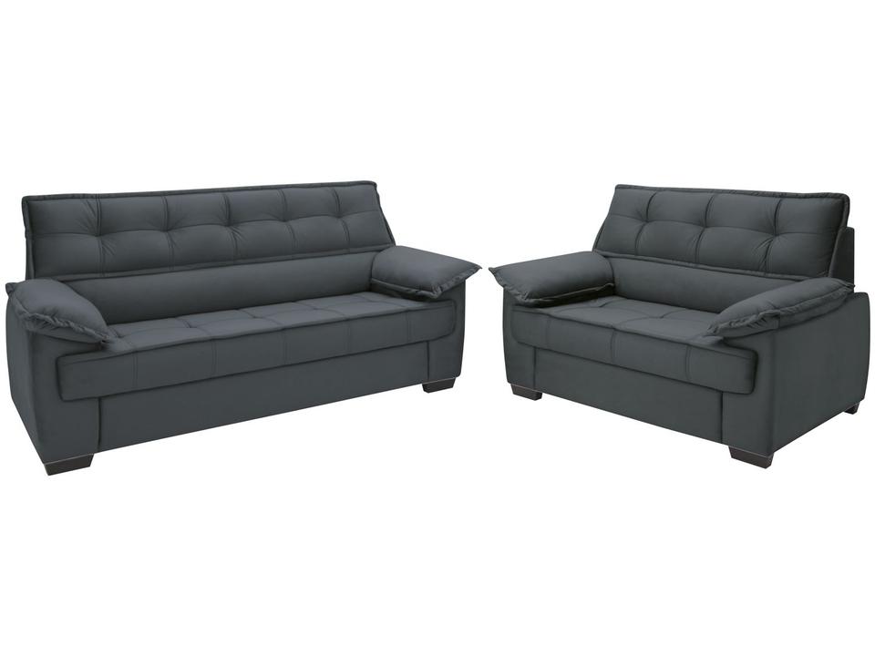 Conjunto de Sofás 2 e 3 Lugares Lisboa Linoforte - 5