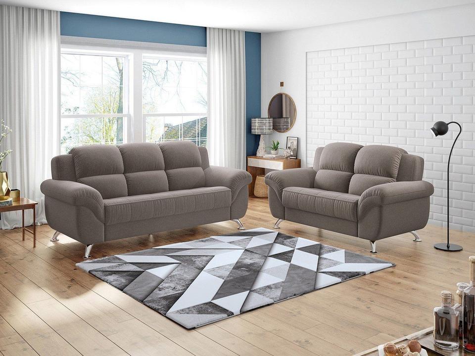 Conjunto de Sofás 2 e 3 Lugares Marselha Linoforte - 4