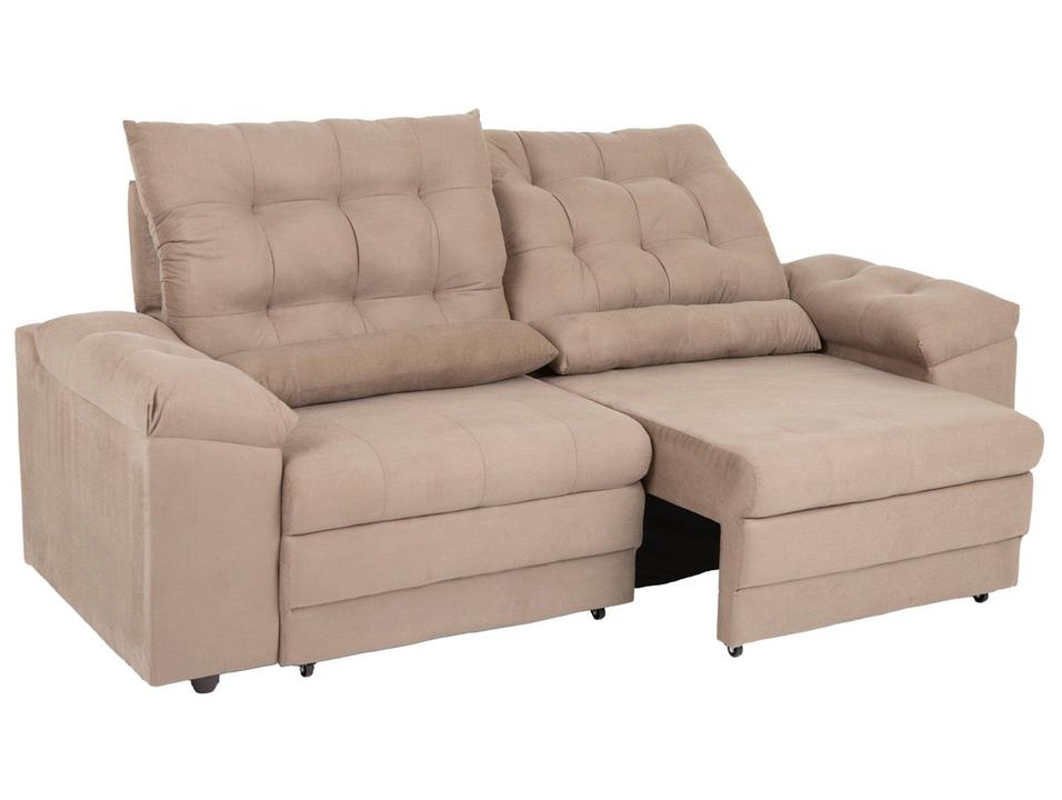 Conjunto de Sofás 2 e 3 lugares Retrátil Reclinável Suede Phormatta Colômbia SMP - 21