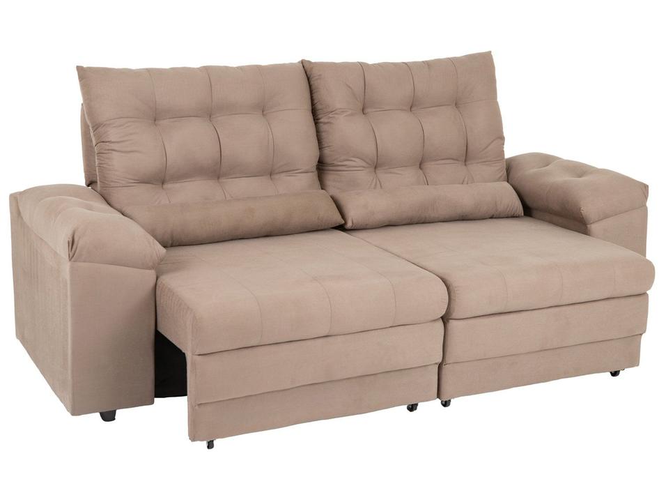 Conjunto de Sofás 2 e 3 lugares Retrátil Reclinável Suede Phormatta Colômbia SMP - 24