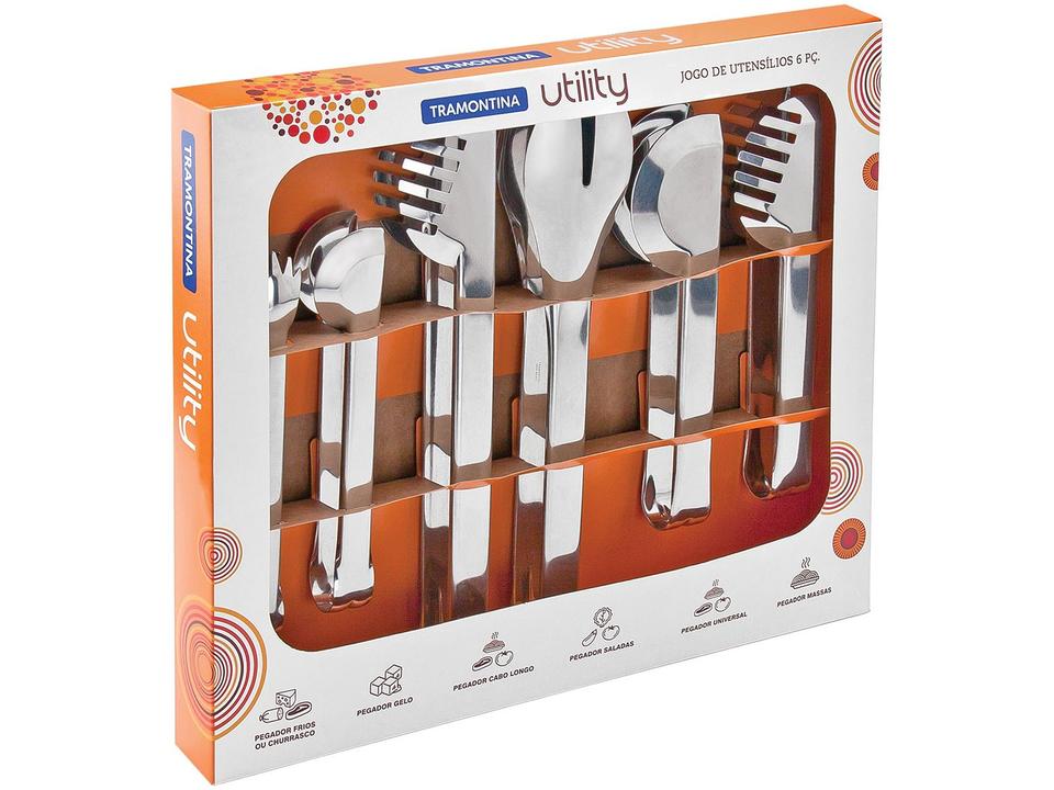 Conjunto de Utensílios Tramontina Inox Utility - 2
