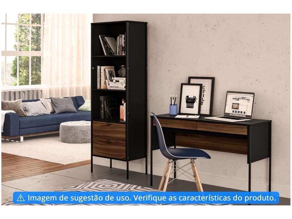 Conjunto Escritório/Home Office Politorno Móveis - Maiorca Mesa e Estante 2 Peças - 1