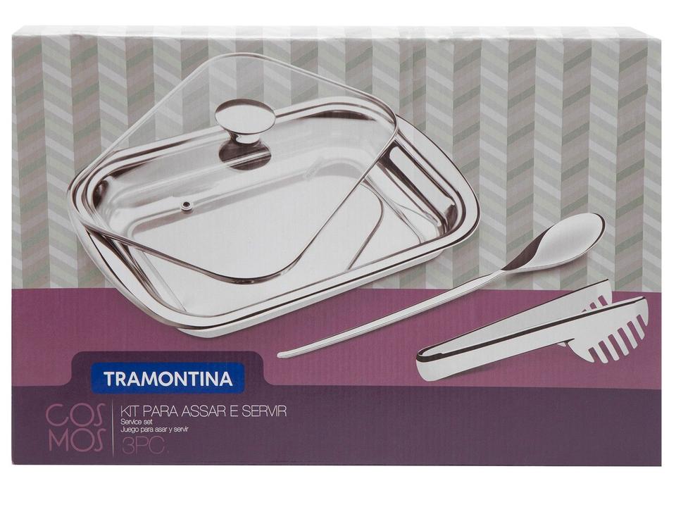 Conjunto para Assar e Servir Inox 3 Peças Tramontina Cosmos 64310114 - 8