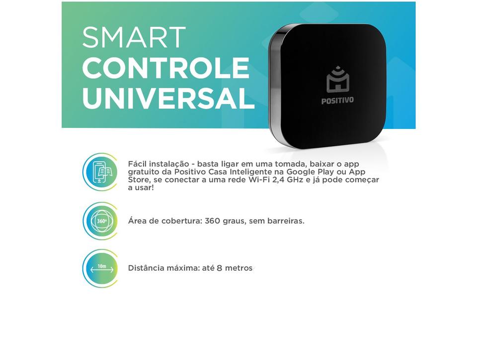 Controle Inteligente Universal Wi-Fi Positivo - Smarthome Smart - 7