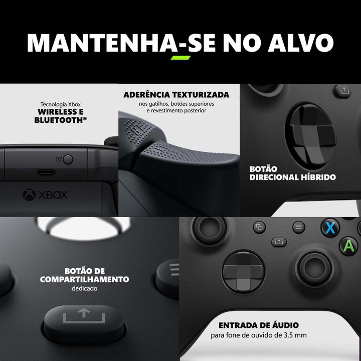 Controle para Xbox e PC sem Fio EP2-40581 Microsoft Carbon Black - 3
