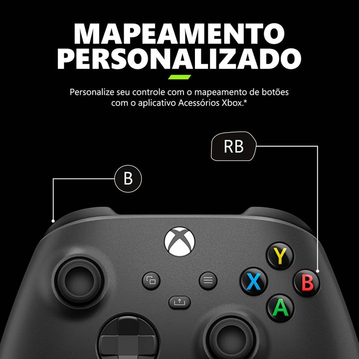 Controle para Xbox e PC sem Fio EP2-40651 Microsoft Carbon Black - 4