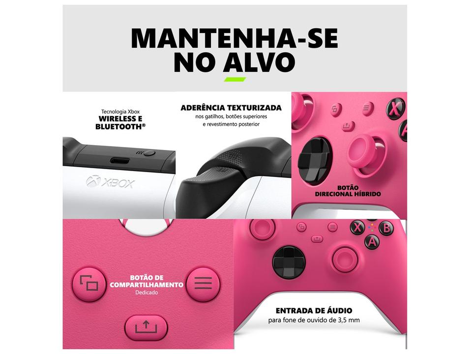 Controle para Xbox sem Fio EP2-40576 Microsoft Deep Pink - 1