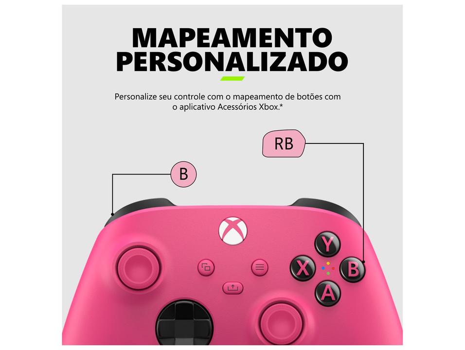 Controle para Xbox sem Fio EP2-40576 Microsoft Deep Pink - 2