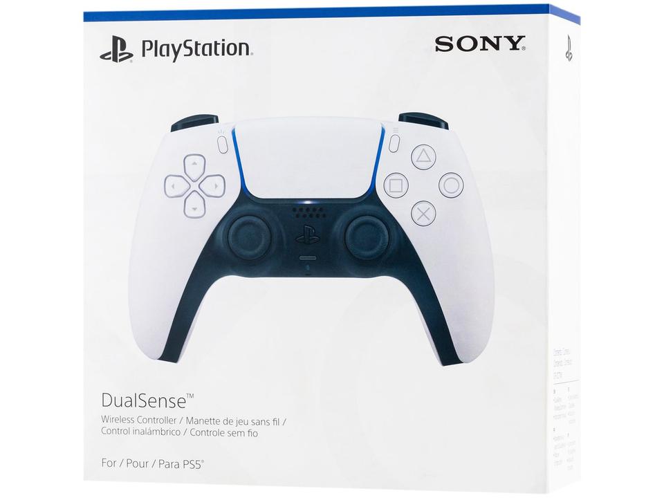 Controle sem Fio DualSense PS5 Sony PlayStation Branco - 12