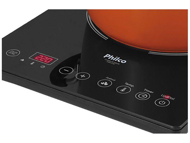 Cooktop 1 Boca Philco Indução Vitrocerâmico Preto - 4