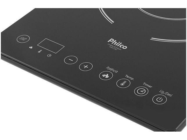 Cooktop 1 Boca Philco Indução Vitrocerâmico Preto - 2