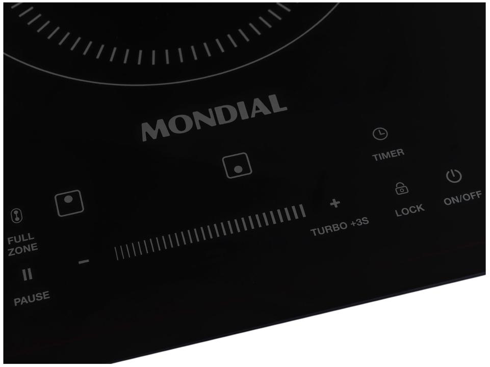 Cooktop 2 Bocas Indução Mondial Mesa de Vidro Timer Preto Touch Acendimento Automático CTI-02 - 5