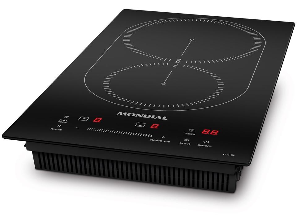 Cooktop 2 Bocas Indução Mondial Touch Preto Acendimento Automático CTI-02 - 3