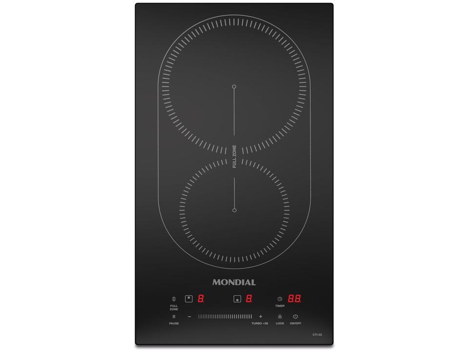 Cooktop 2 Bocas Indução Mondial Touch Preto Acendimento Automático CTI-02 - 2