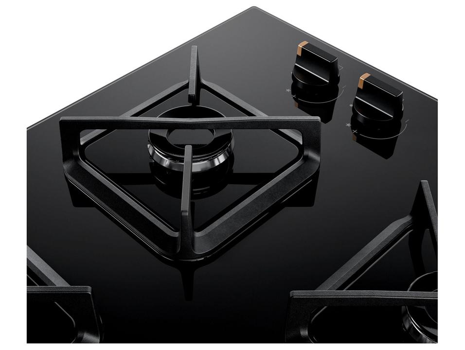 Cooktop 4 Bocas a Gás Brastemp GLP Preto Superautomático BDS62AE - 6
