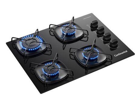 Cooktop 4 Bocas a Gás Continental Preto KC4GR - 6