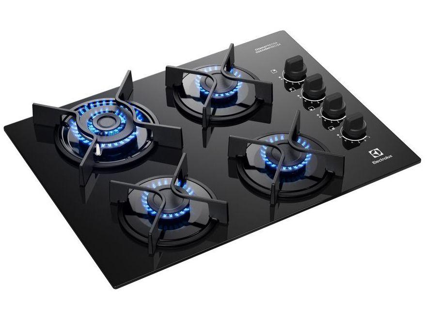 Cooktop 4 Bocas a Gás Electrolux Preto Experience KE4GC - 2