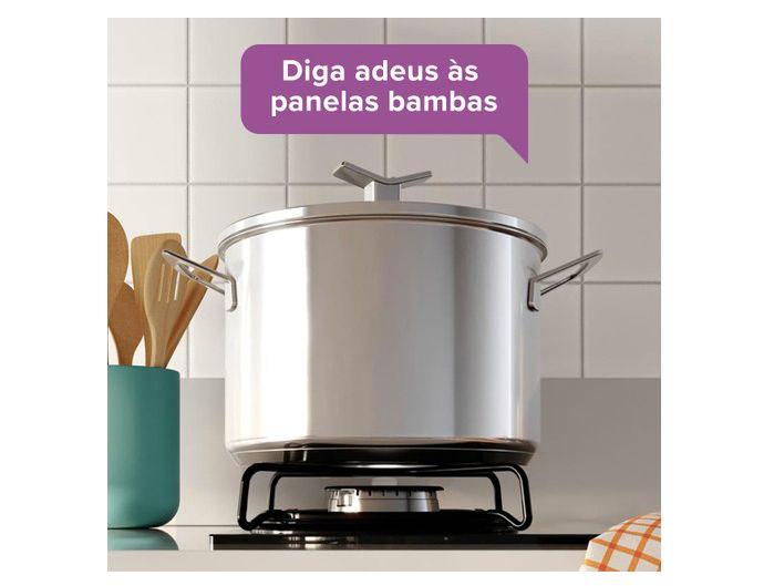 Cooktop 4 Bocas a Gás GLP Continental Mesa de Vidro Preto Acendimento Automático KC4GR - 1