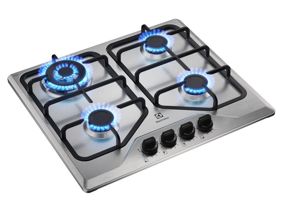 Cooktop 4 Bocas a Gás GLP Electrolux Inox KE4XC - 7