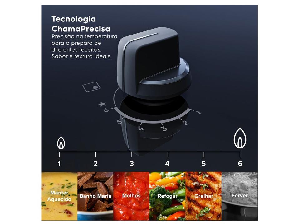 Cooktop 4 Bocas a Gás GLP Electrolux Inox KE4XC - 1