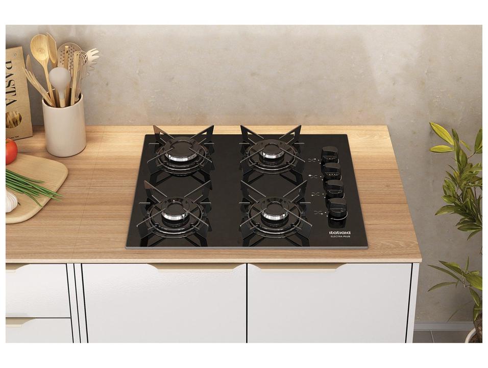 Cooktop 4 Bocas a Gás GLP Itatiaia Preto Electra Plus - 3