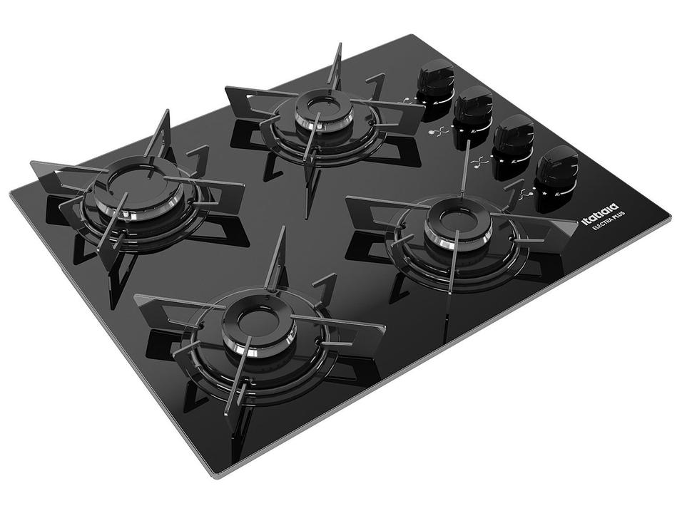 Cooktop 4 Bocas a Gás GLP Itatiaia Preto Electra Plus - 6