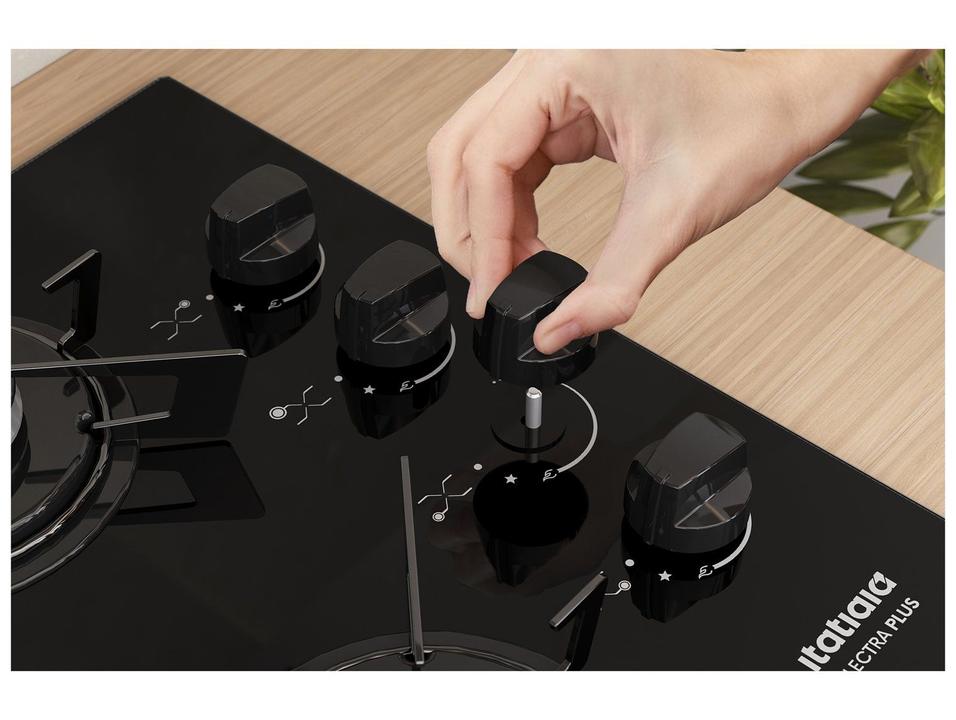Cooktop 4 Bocas a Gás GLP Itatiaia Preto Electra Plus - 4