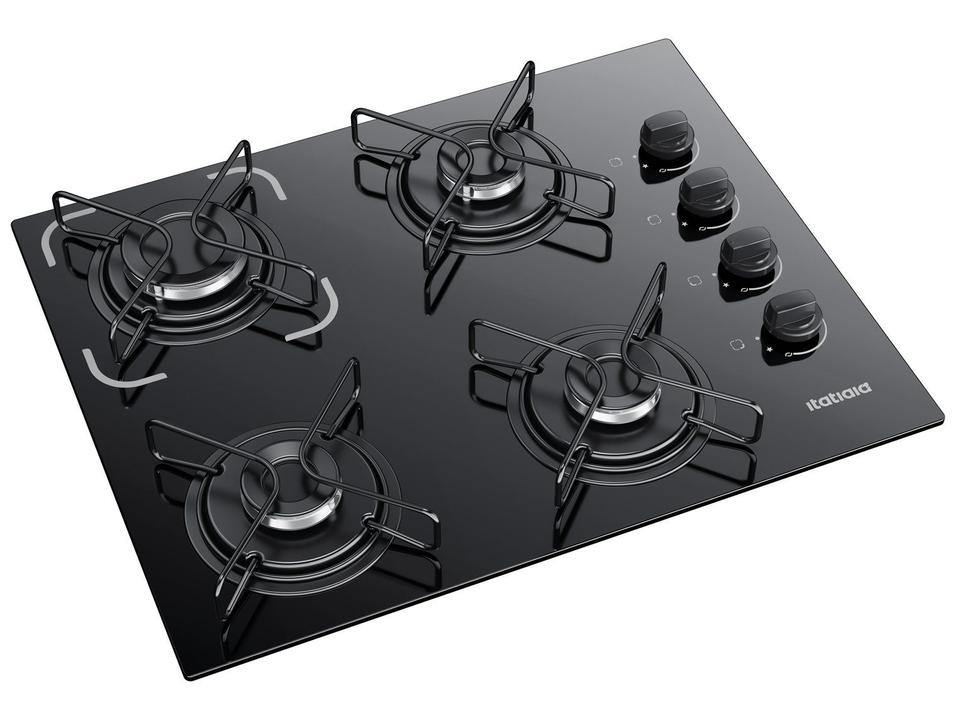 Cooktop 4 Bocas a Gás GLP Itatiaia Preto Essencial - 7