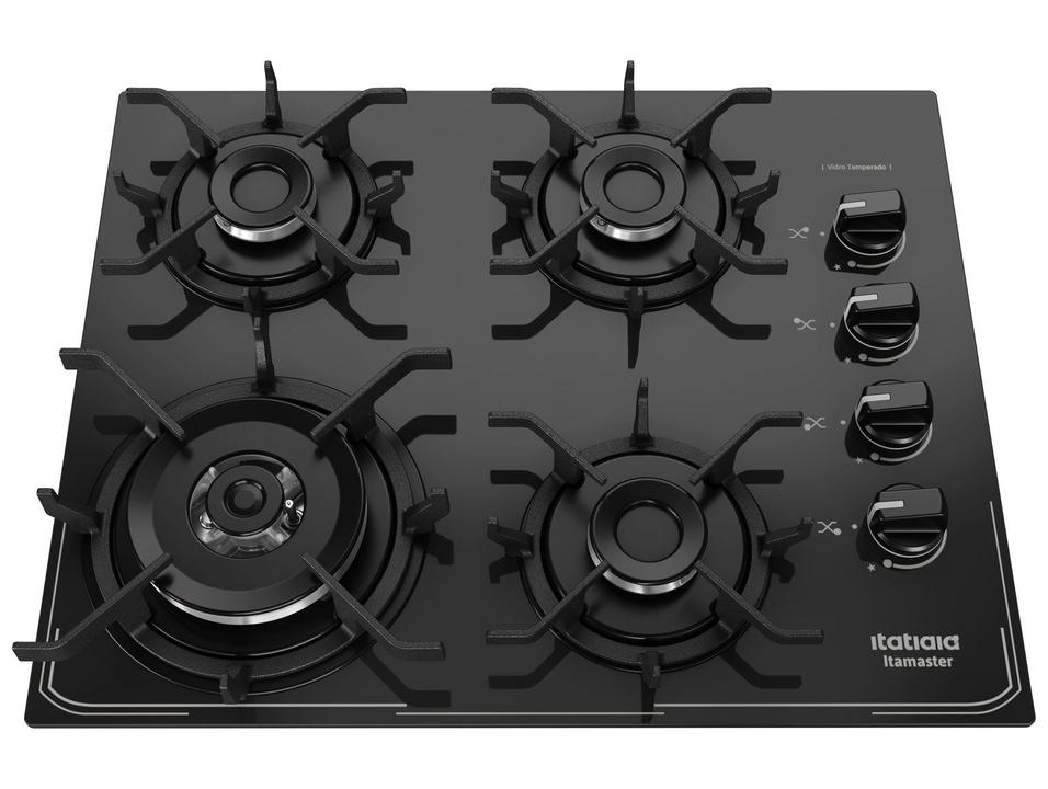 Cooktop 4 Bocas a Gás GLP Itatiaia Preto Itamaster Trempe Ferro Fundido - 10