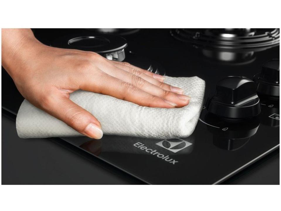 Cooktop 4 Bocas Electrolux a Gás GLP Preto - 1