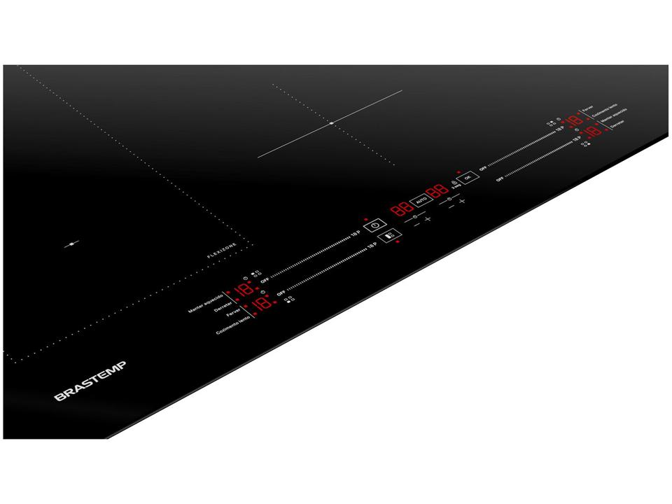 Cooktop 4 Bocas Indução Brastemp Vitrocerâmico Touch com Timer Preto Acendimento Automático BDJ77BE - 5