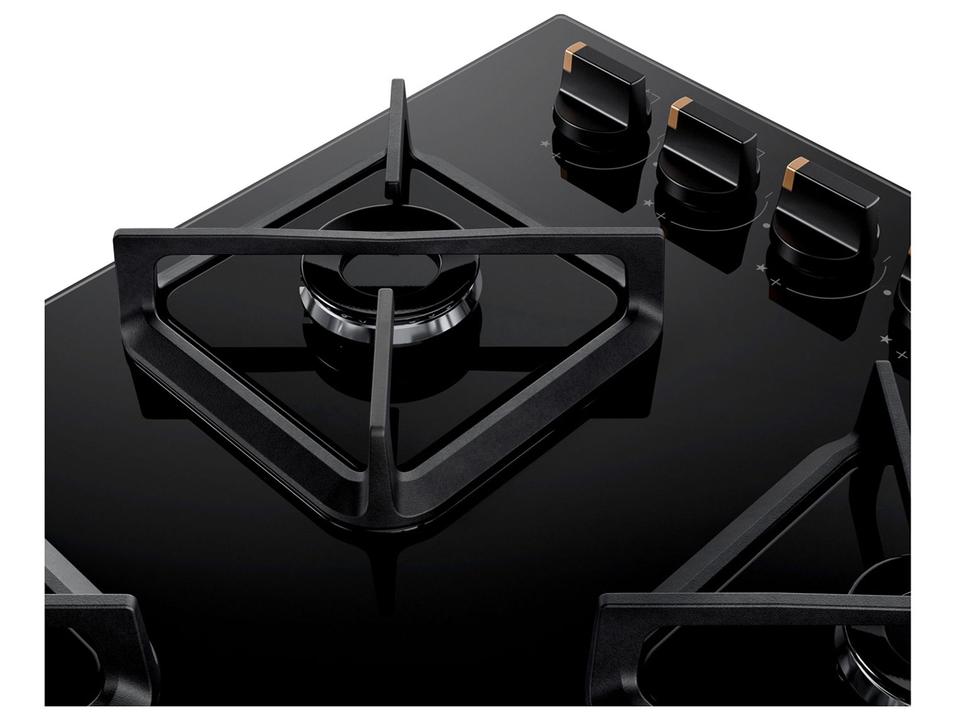 Cooktop 5 Bocas a Gás Brastemp GLP Preto Superautomático BDS85AE - 9