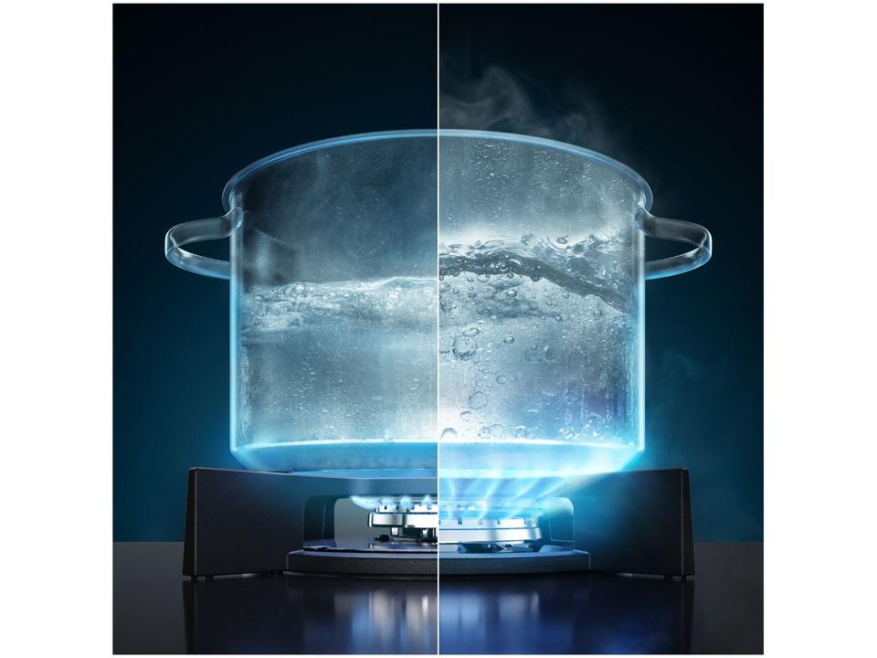 Cooktop 5 Bocas a Gás GLP Electrolux Mesa de Vidro Multi Chama Preto Acendimento Automático Pro Series KE5PS - 9