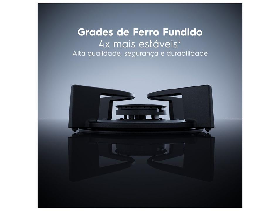 Cooktop 5 Bocas a Gás GLP Electrolux Preto Acendimento Automátic Pro Series KE5PS - 2