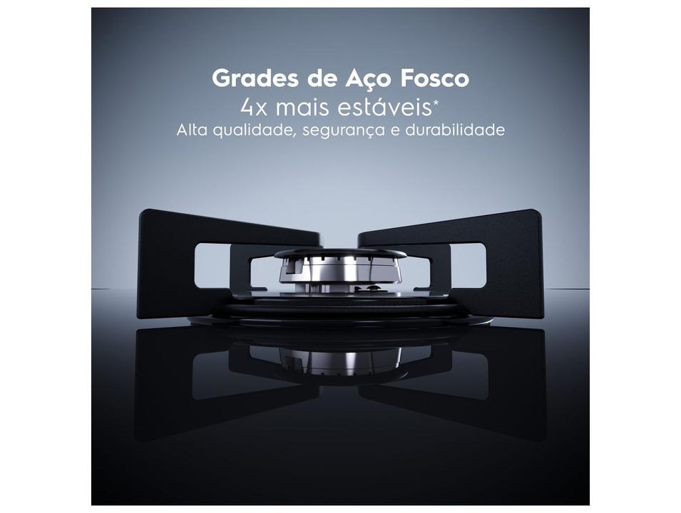 Cooktop 5 Bocas a Gás GLP Electrolux Preto Acendimento Automático Efficient KE5GR - 1